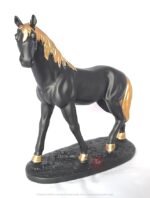 Horse Statue Showpiece Figurine Home Decor Item 17 Cm ( Black ) - Image 3