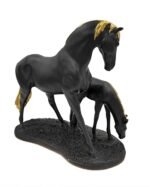 Gold Plated Horse Statue Showpiece Figurine Home Decor Item 2 Horse Per Set - Image 5