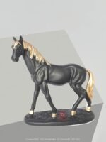 Horse Statue Showpiece Figurine Home Decor Item 17 Cm ( Black ) - Image 4