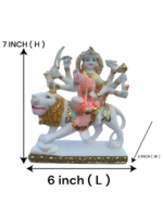 Durga Maa Sitting On Lion Idol 7 Inch - Image 3