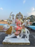 Durga Maa Sitting On Lion Idol 7 Inch