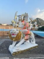 Durga Maa Sitting On Lion Idol 7 Inch - Image 6