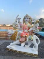 Durga Maa Sitting On Lion Idol 7 Inch - Image 5