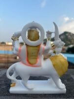 Durga Maa Sitting On Lion Idol 7 Inch - Image 7