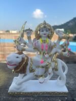 White Durga Idol 7 Inch