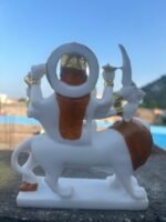 White Durga Idol 7 Inch - Image 6