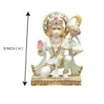 Hanuman Ashirwad Idol,White 9 Inch - Image 2